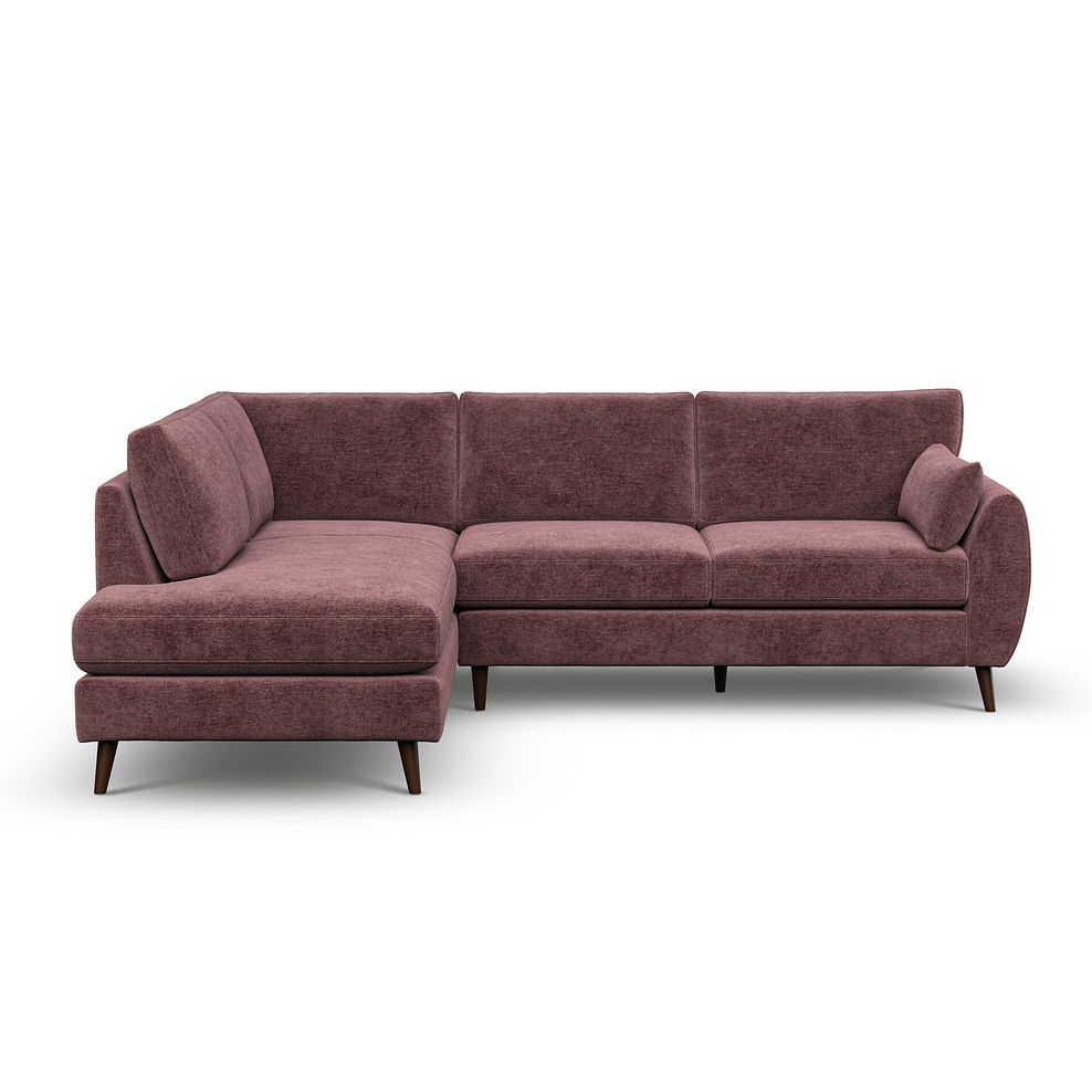 Nova Right Hand Corner Chaise Sofa in Arlan Rosewood Fabric 2