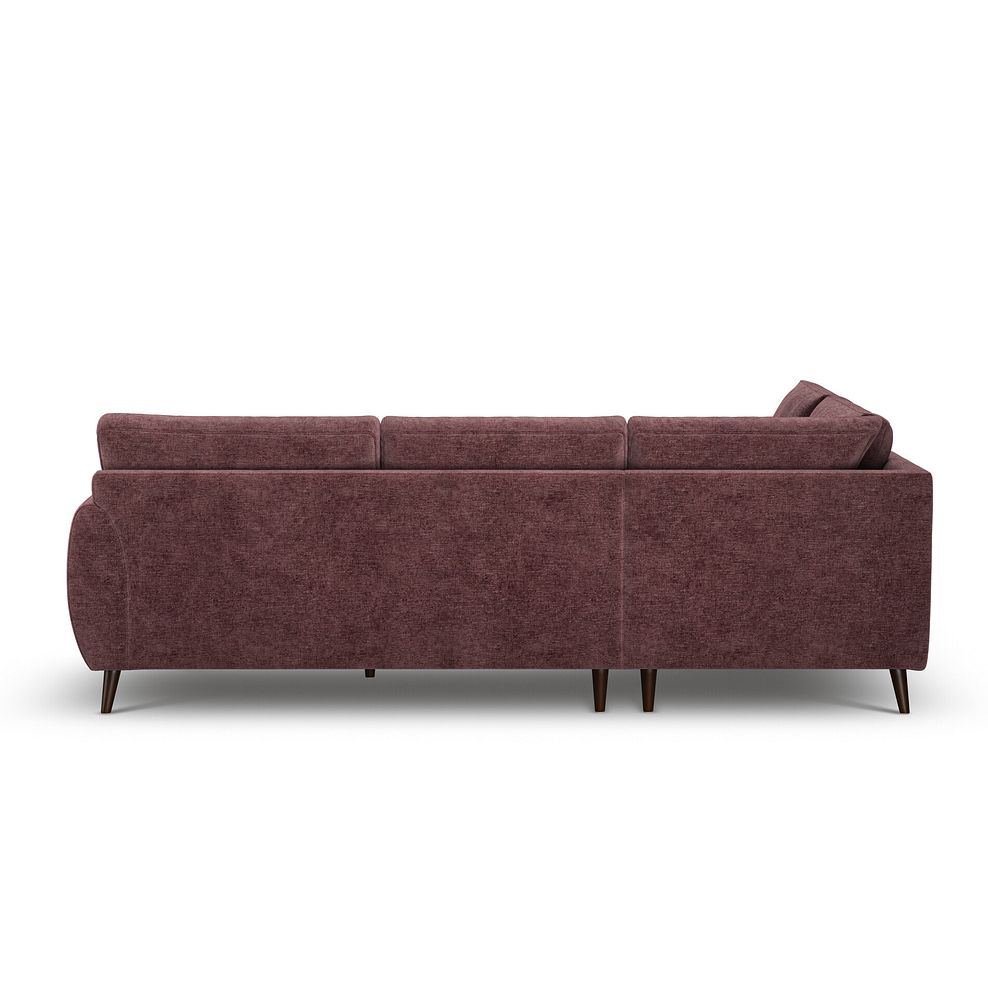 Nova Right Hand Corner Chaise Sofa in Arlan Rosewood Fabric 4