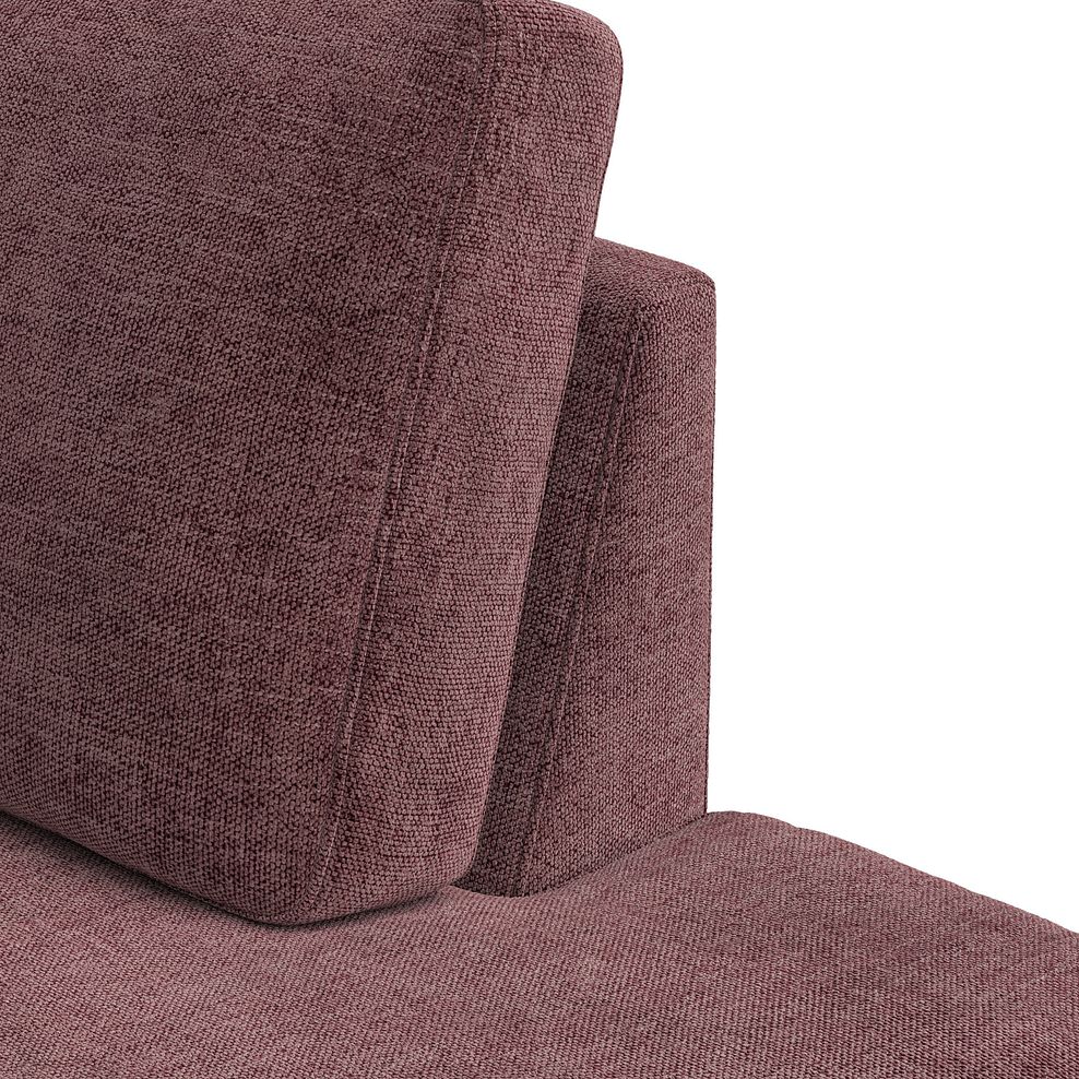 Nova Right Hand Corner Chaise Sofa in Arlan Rosewood Fabric 11