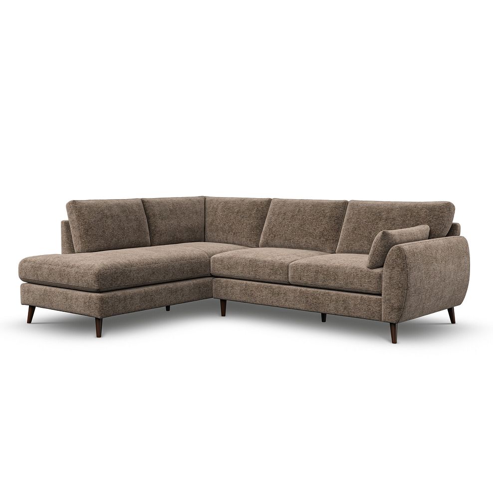 Nova Right Hand Corner Chaise Sofa in Arlan Smokestone Fabric 1
