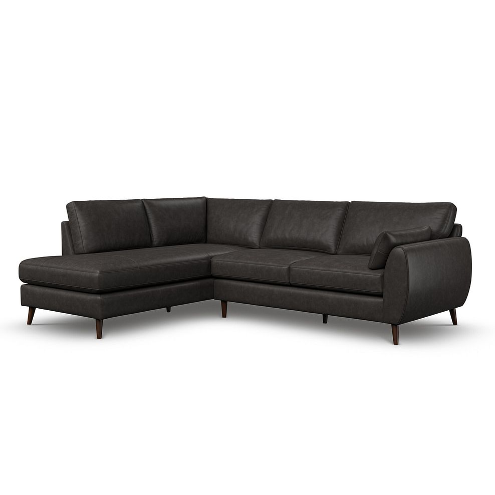 Nova Right Hand Corner Chaise Sofa in Ash Leather 1