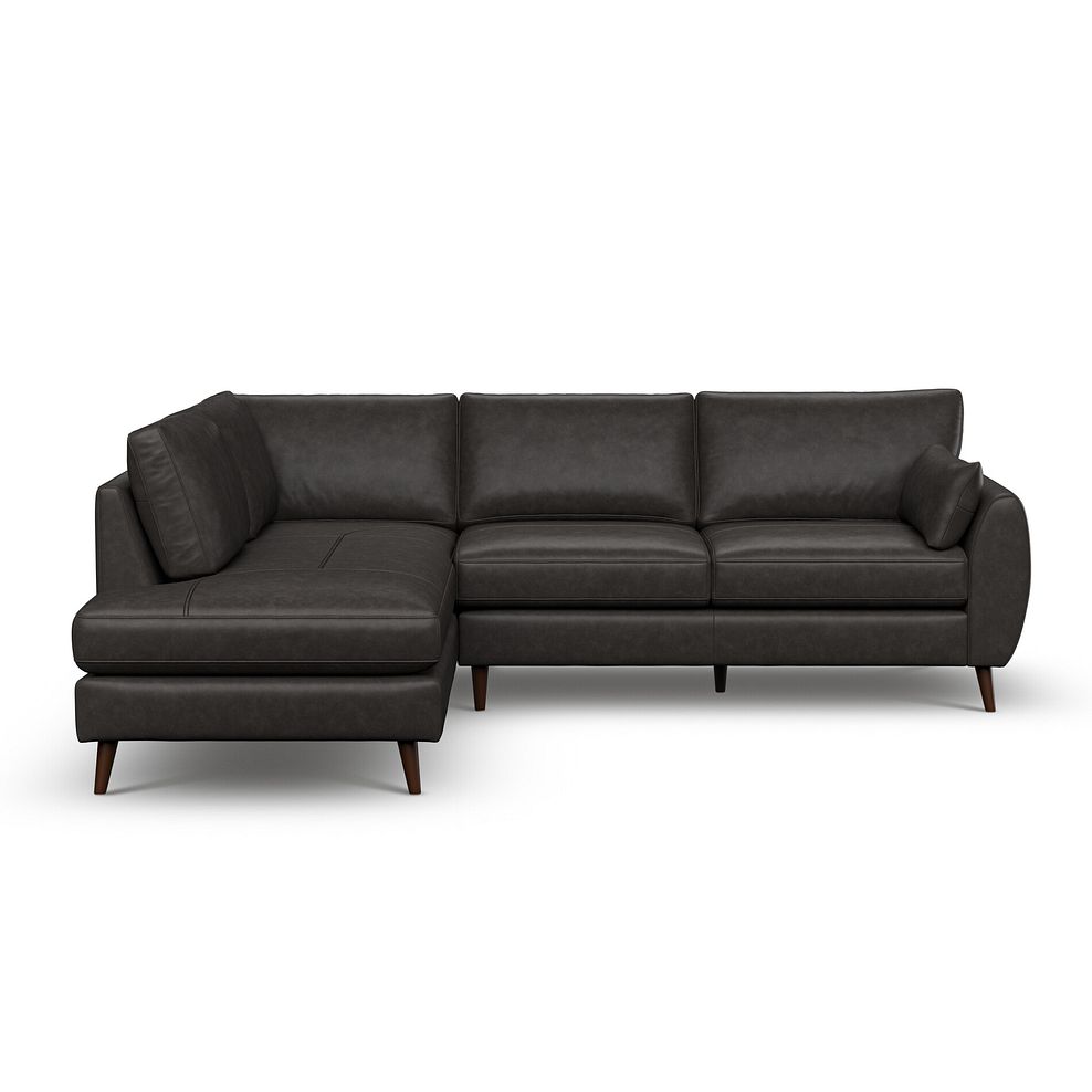 Nova Right Hand Corner Chaise Sofa in Ash Leather 2