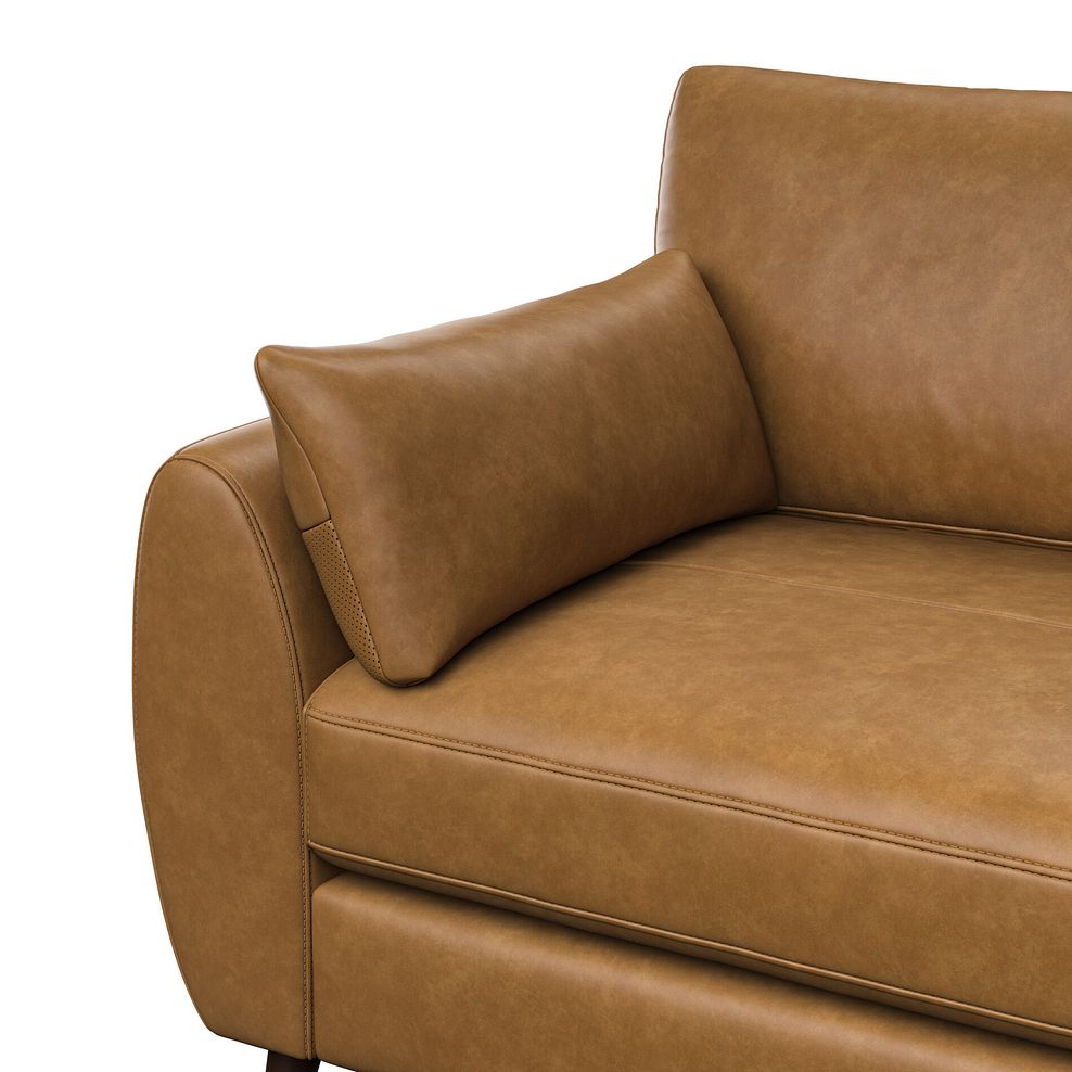 Nova Right Hand Corner Chaise Sofa in Brown Leather 6