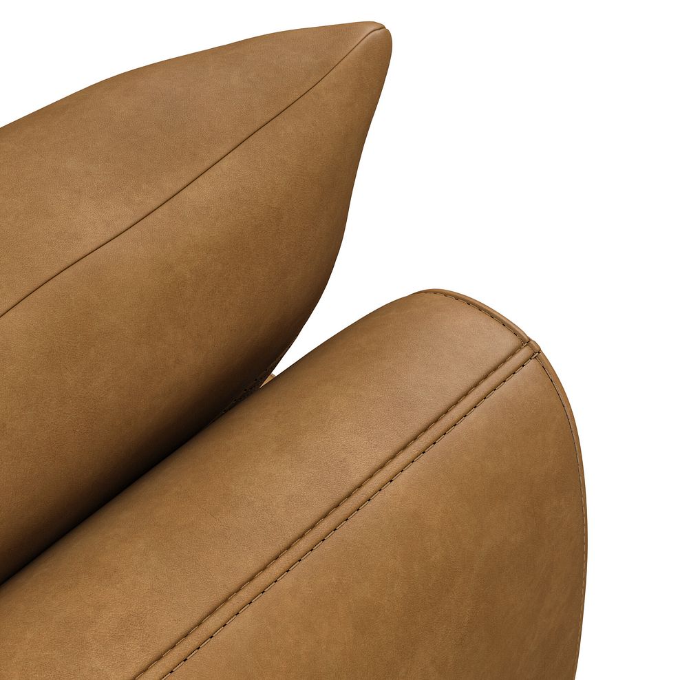 Nova Right Hand Corner Chaise Sofa in Brown Leather 10