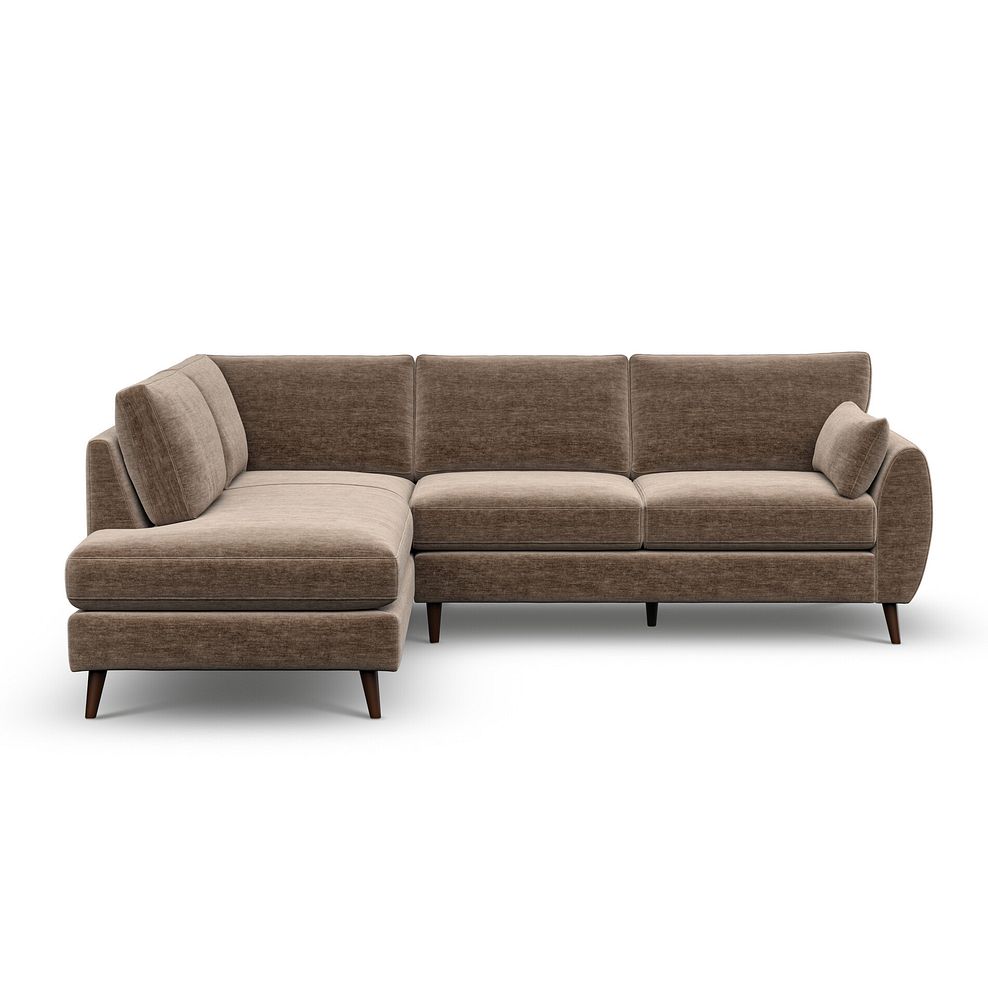 Nova Right Hand Corner Chaise Sofa in Canna Cocoa Fabric 2