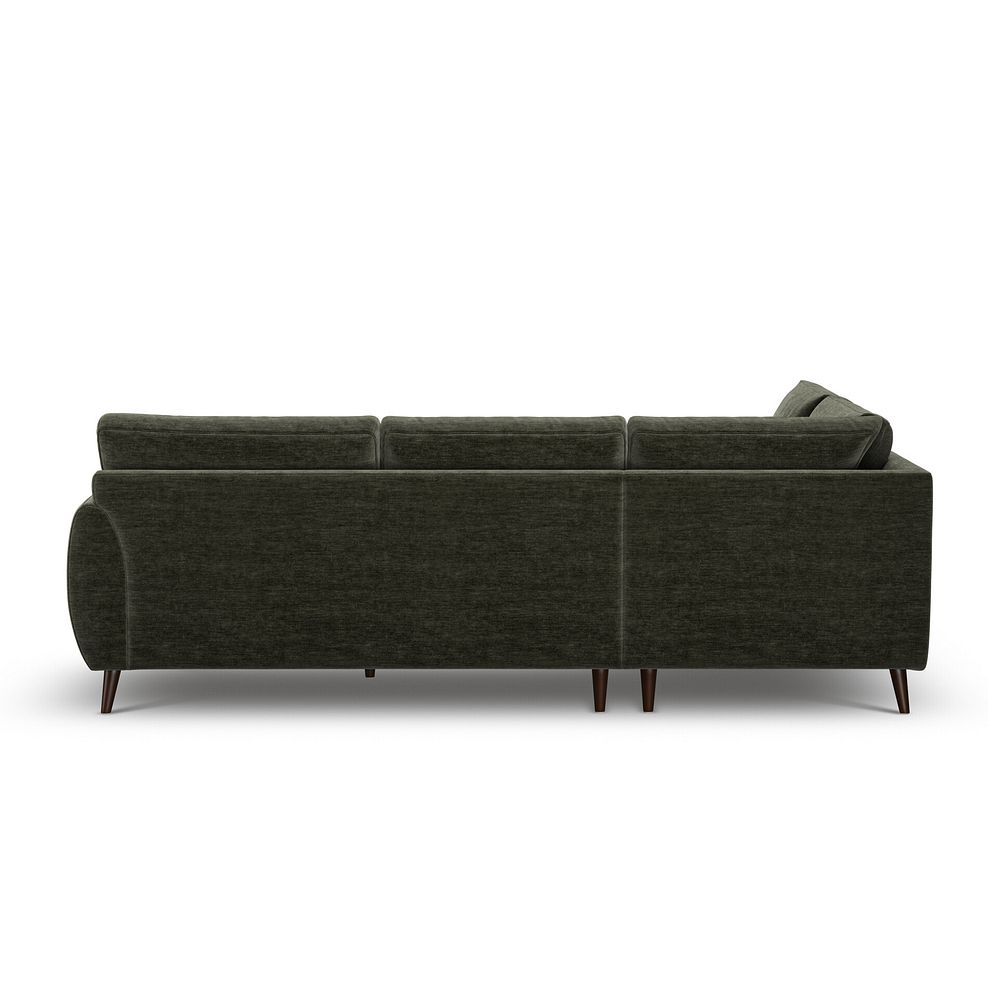 Nova Right Hand Corner Chaise Sofa in Canna Dark Green Fabric 4