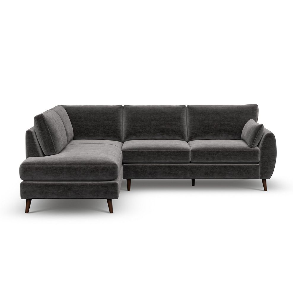 Nova Right Hand Corner Chaise Sofa in Canna Dark Grey Fabric 2