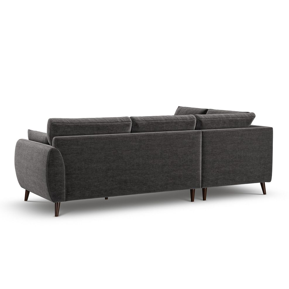 Nova Right Hand Corner Chaise Sofa in Canna Dark Grey Fabric 3