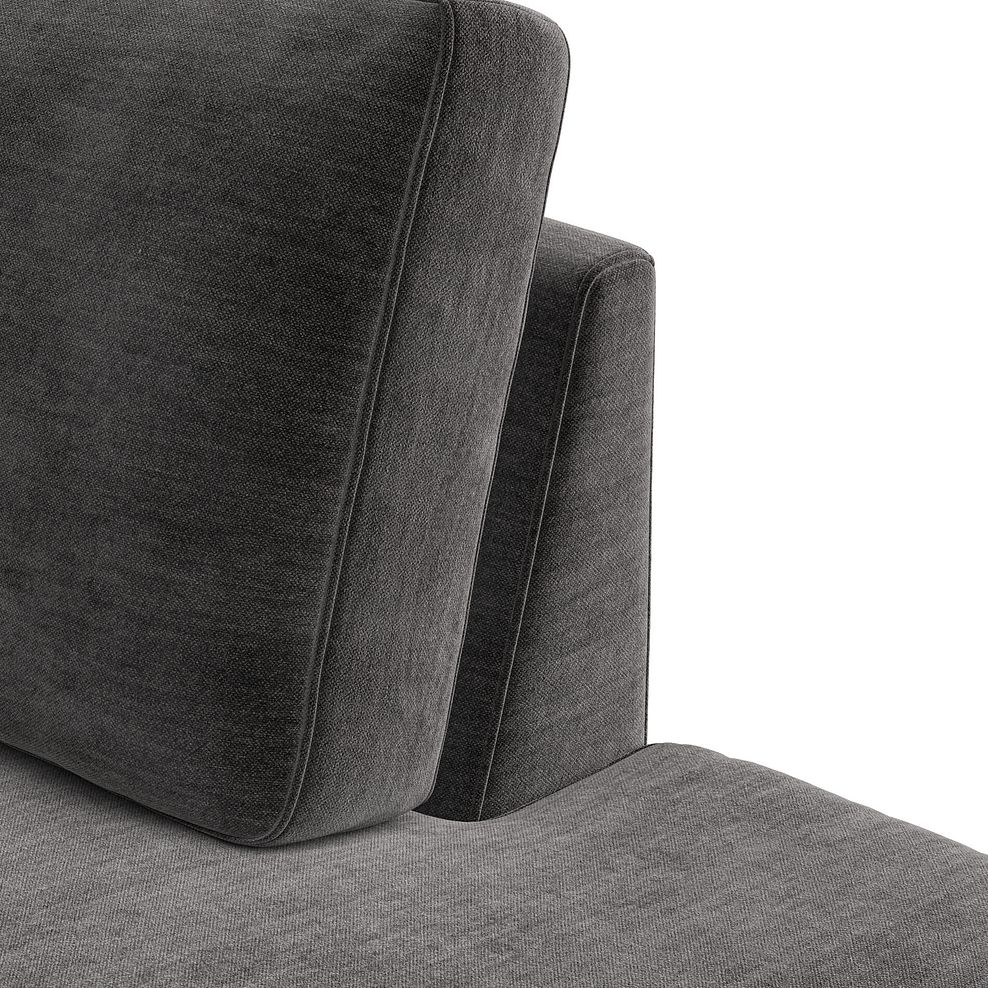 Nova Right Hand Corner Chaise Sofa in Canna Dark Grey Fabric 11