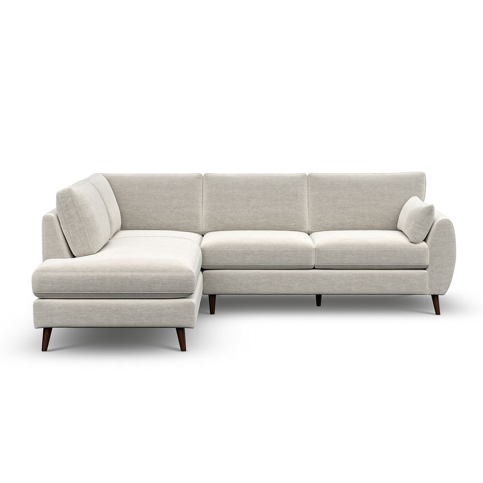 Nova Right Hand Corner Chaise Sofa in Canna Light Grey Fabric 2