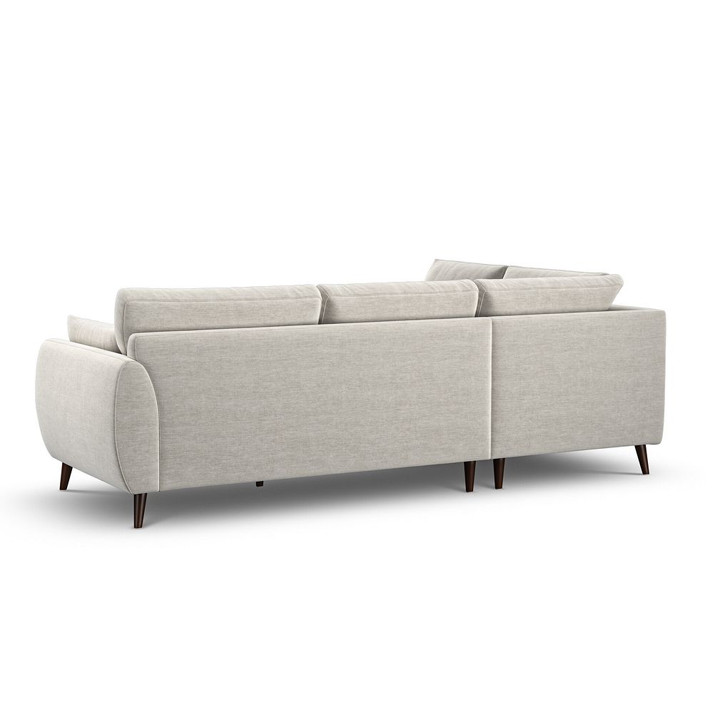 Nova Right Hand Corner Chaise Sofa in Canna Light Grey Fabric 3