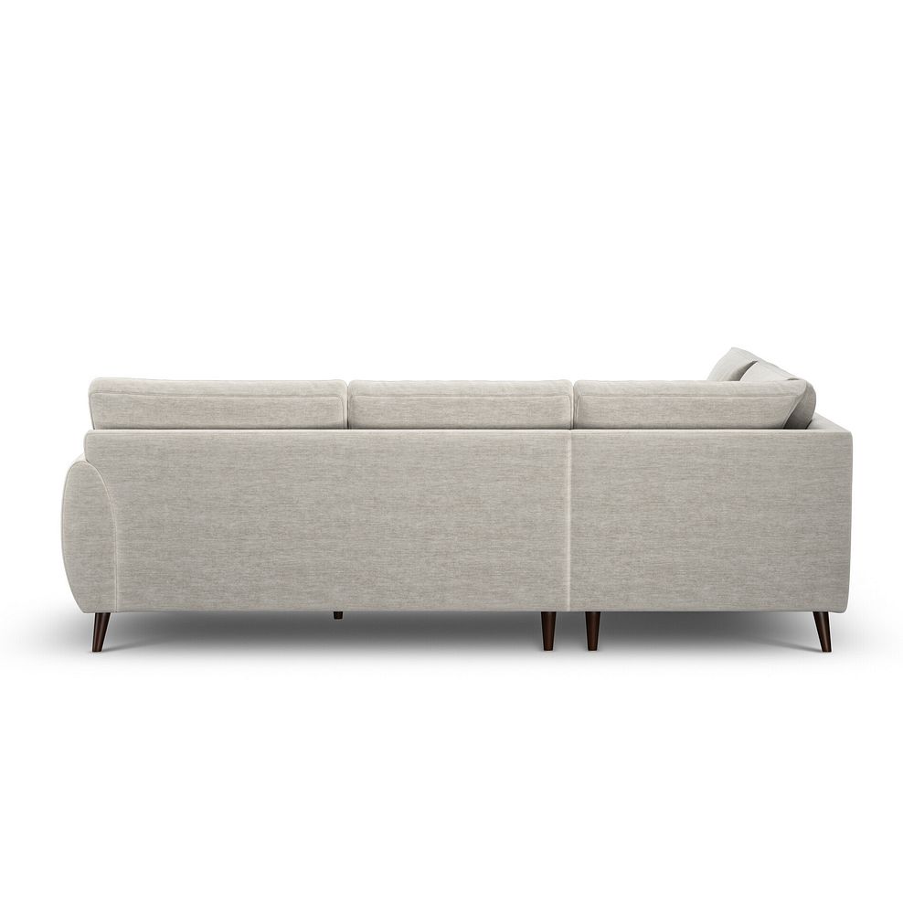 Nova Right Hand Corner Chaise Sofa in Canna Light Grey Fabric 4