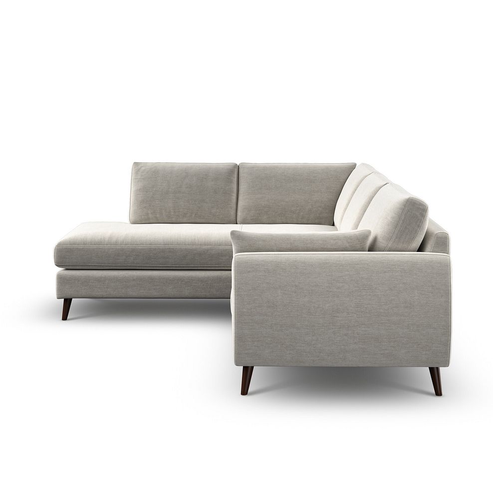Nova Right Hand Corner Chaise Sofa in Canna Light Grey Fabric 5