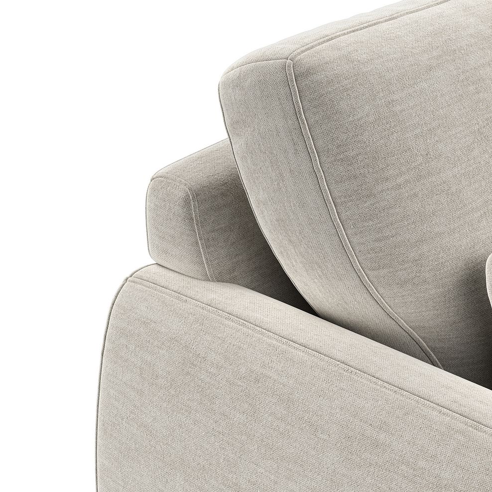 Nova Right Hand Corner Chaise Sofa in Canna Light Grey Fabric 7