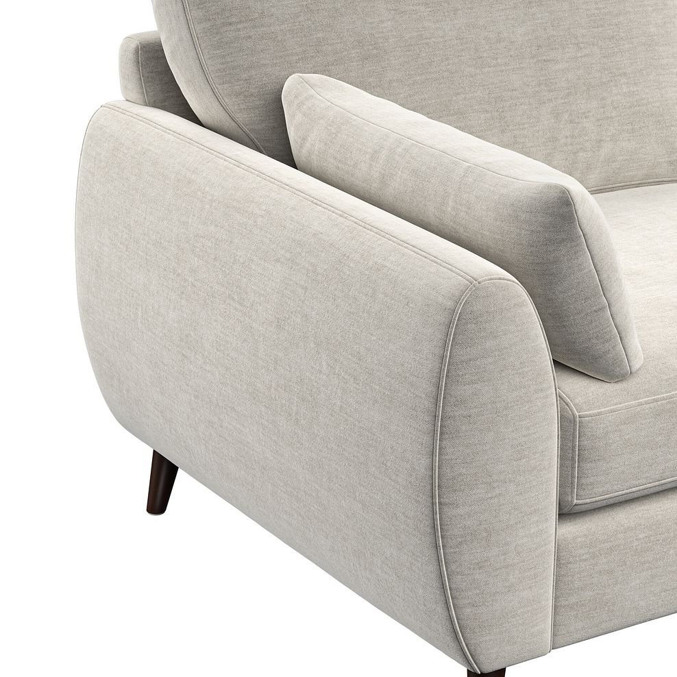 Nova Right Hand Corner Chaise Sofa in Canna Light Grey Fabric 8