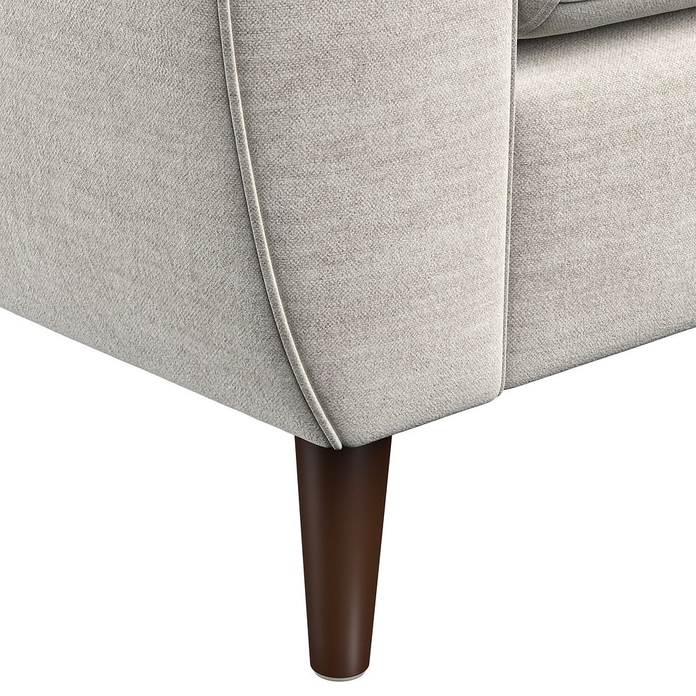 Nova Right Hand Corner Chaise Sofa in Canna Light Grey Fabric 9