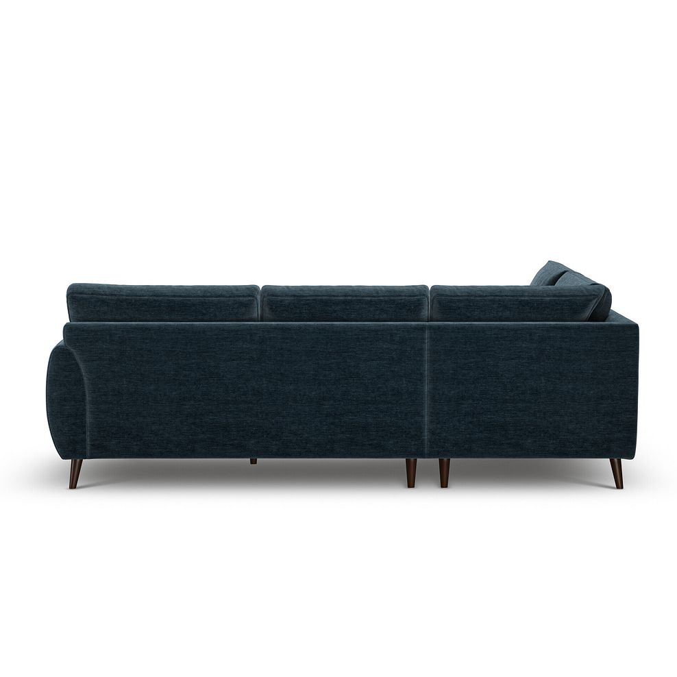 Nova Right Hand Corner Chaise Sofa in Canna Steel Blue Fabric 4