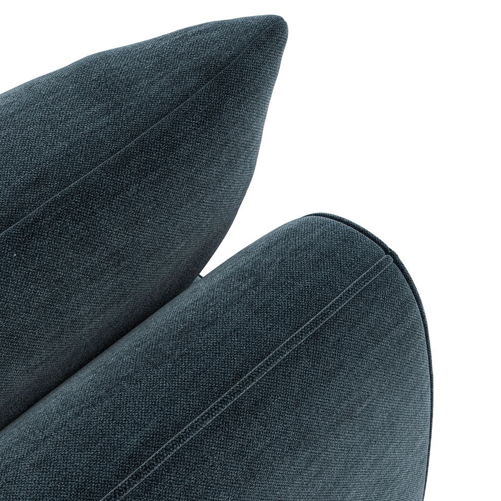 Nova Right Hand Corner Chaise Sofa in Canna Steel Blue Fabric 10