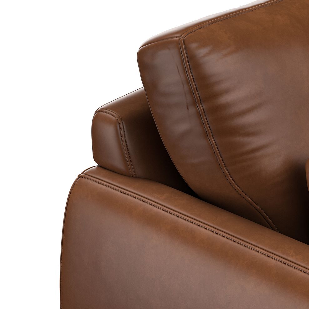 Nova Right Hand Corner Chaise Sofa in Chestnut Brown leather 7