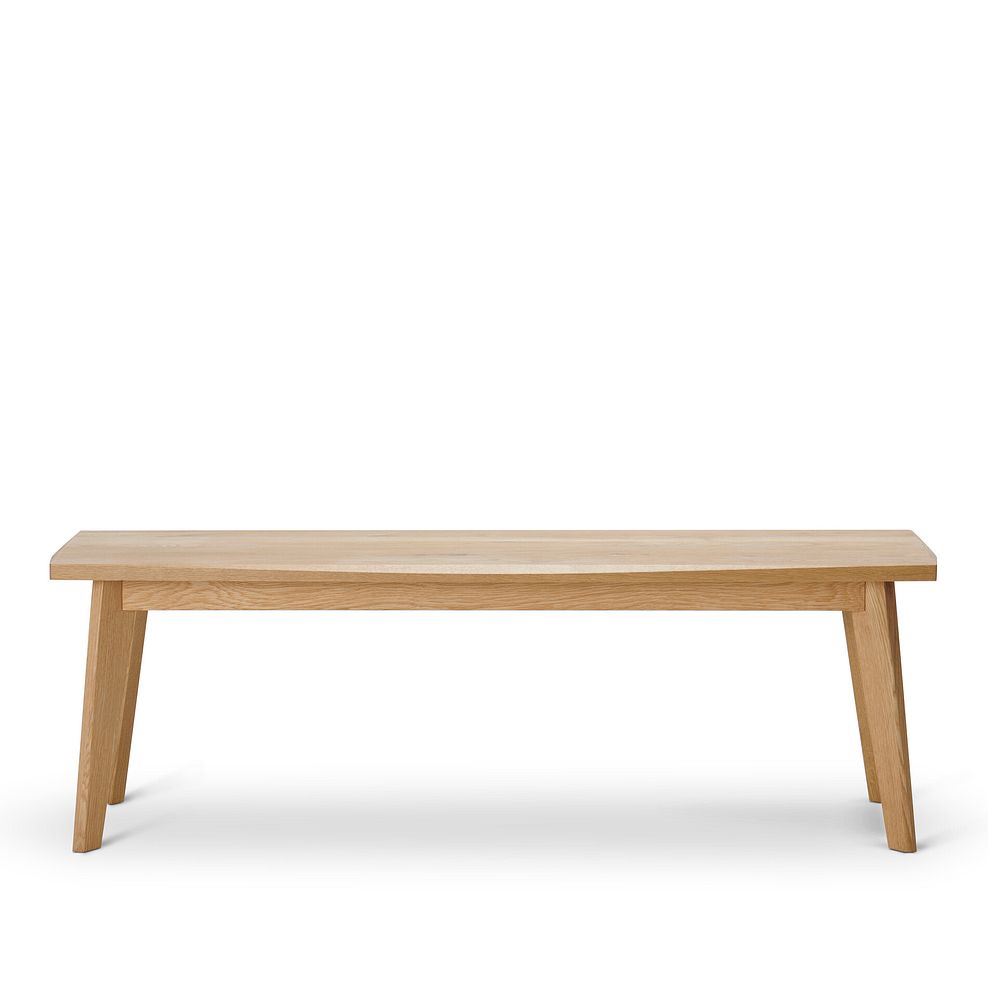 Oaklee Natural Oak Dining Bench 140cm 4