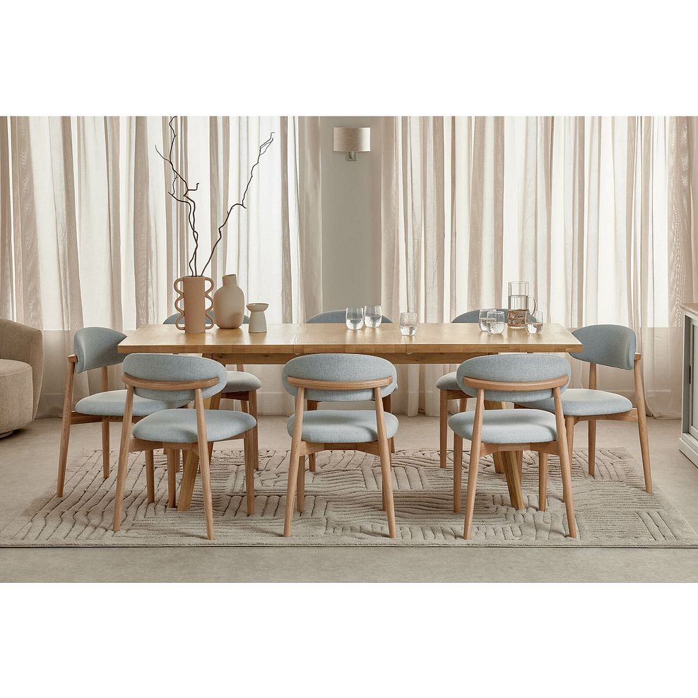 Oaklee Natural Oak Extendable Dining Table 160-210cm 1