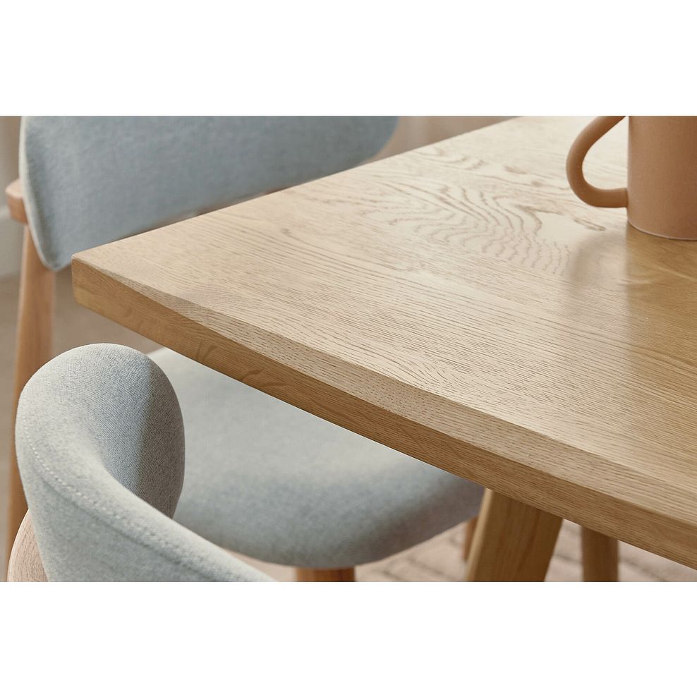 Oaklee Natural Oak Extendable Dining Table 160-210cm 5