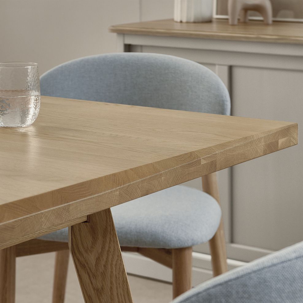 Oaklee Natural Oak Extendable Dining Table 160-210cm 4