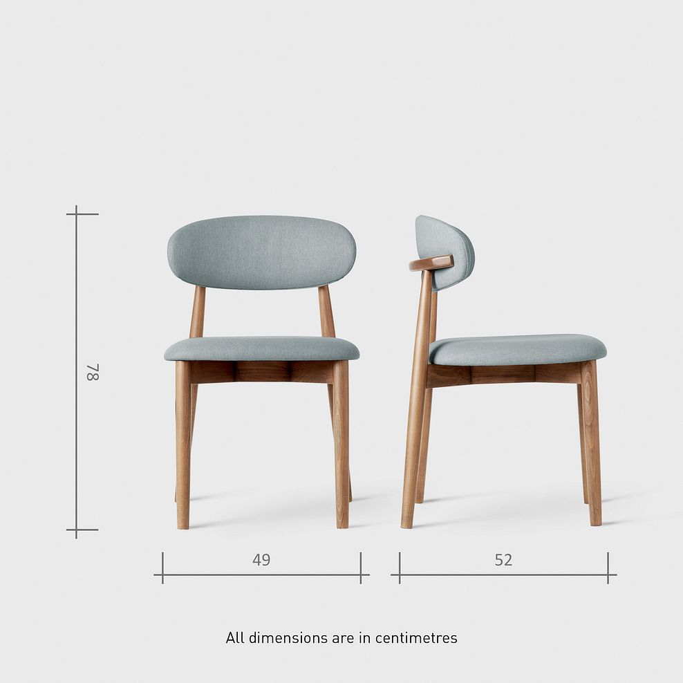 Oaklee Natural Oak Extending Dining Table And 4 Otis Chairs in Cloud Grey with 1 Oaklee Bench 14