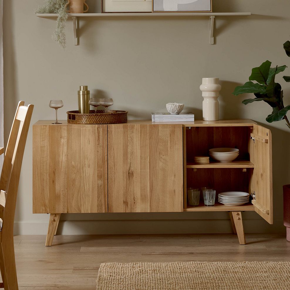 Oaklee Natural Oak Large Sideboard 5