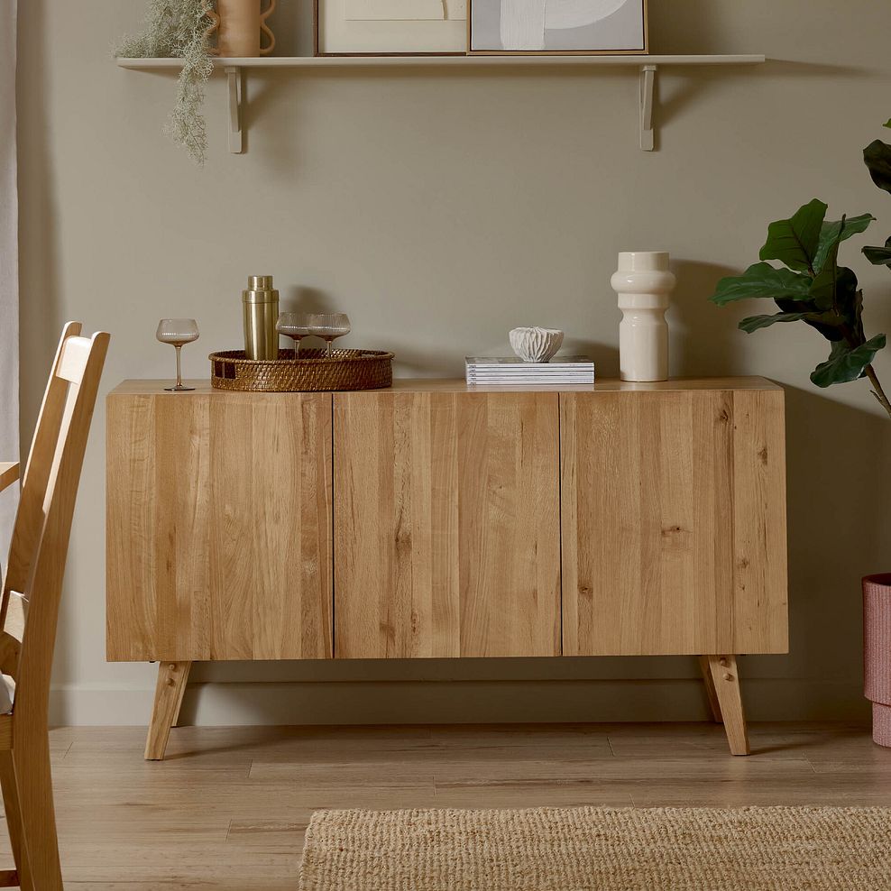 Oaklee Natural Oak Large Sideboard 2