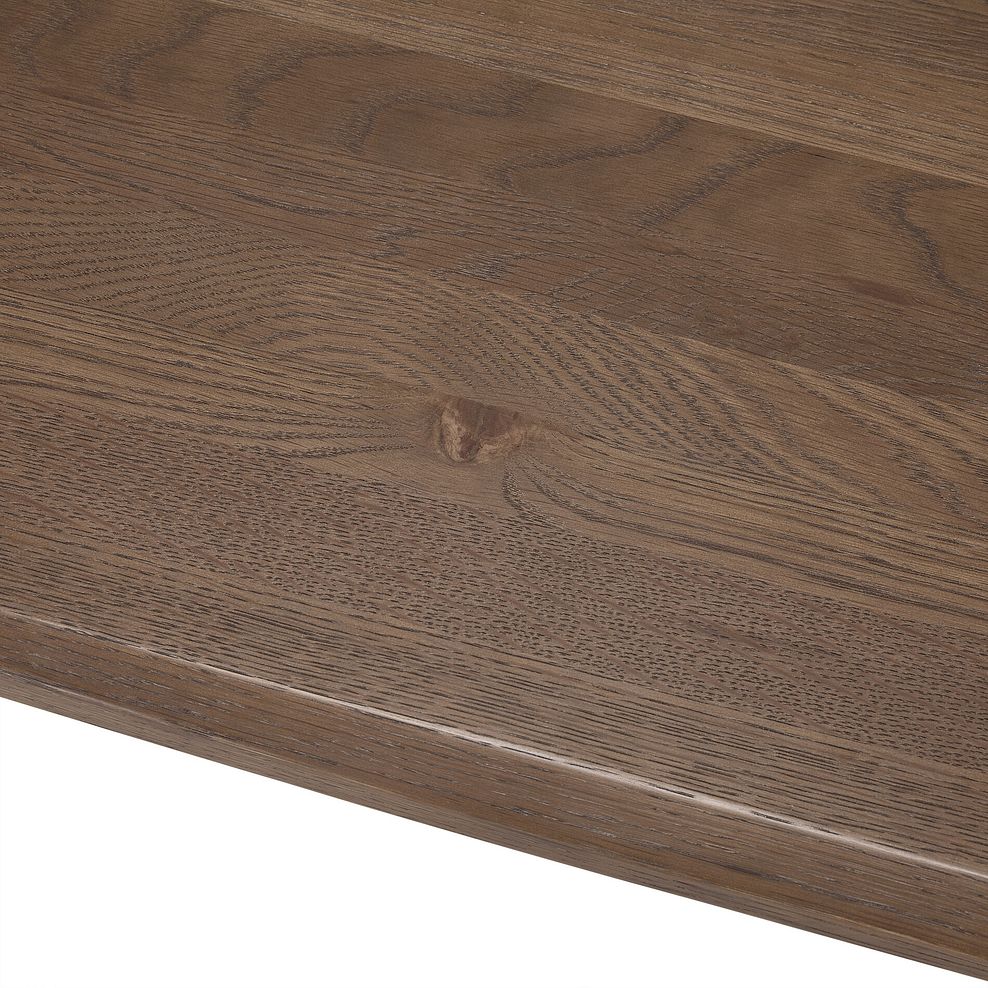 Oaklee Walnut Stained Solid Oak Dining Bench 140cm 8