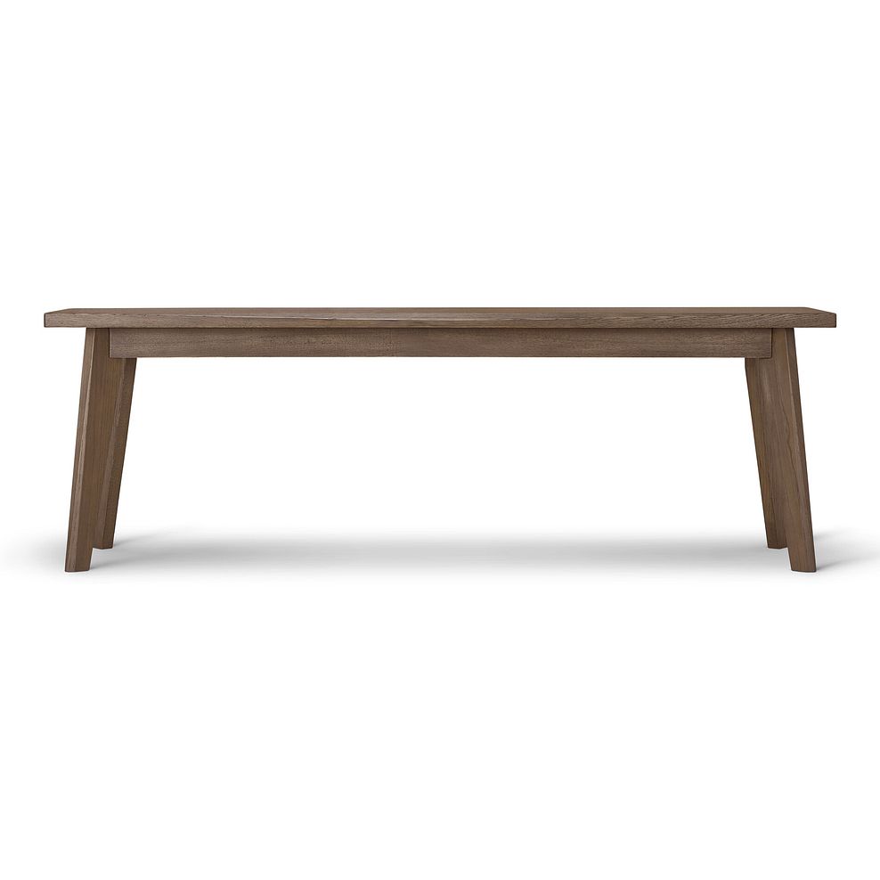 Oaklee Walnut Stained Solid Oak Dining Bench 140cm 5