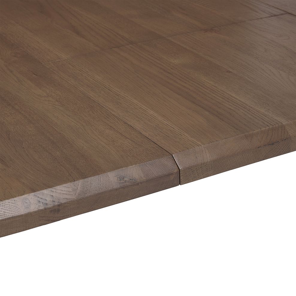 Oaklee Walnut Stained Solid Oak Extendable Dining Table 160-210cm 9