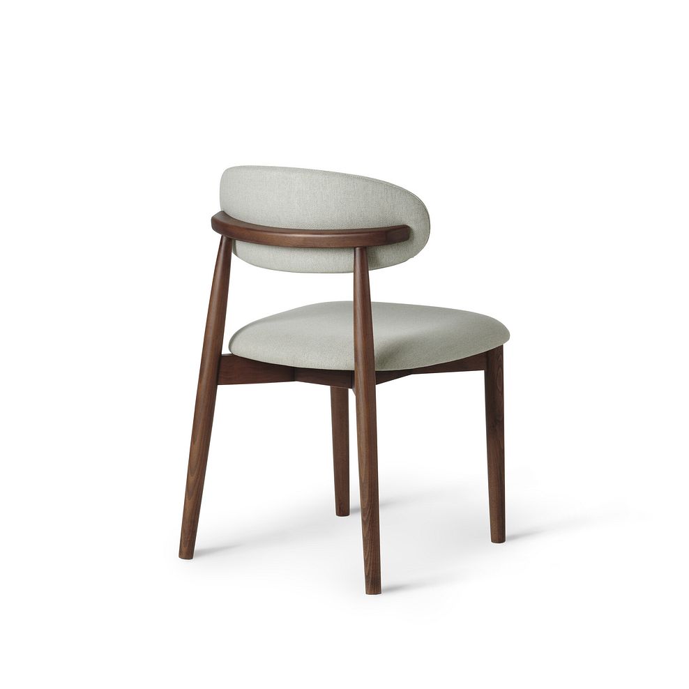 Oaklee Walnut Stained Solid Oak Extendable Dining Table 160-210cm And 4 Assorted Dining Chairs 6