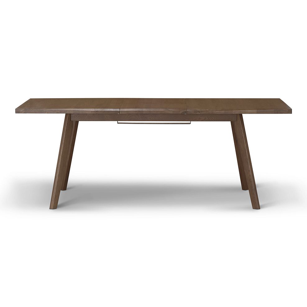 Oaklee Walnut Stained Solid Oak Extendable Dining Table 160-210cm And 5 Assorted Dining Chairs 7