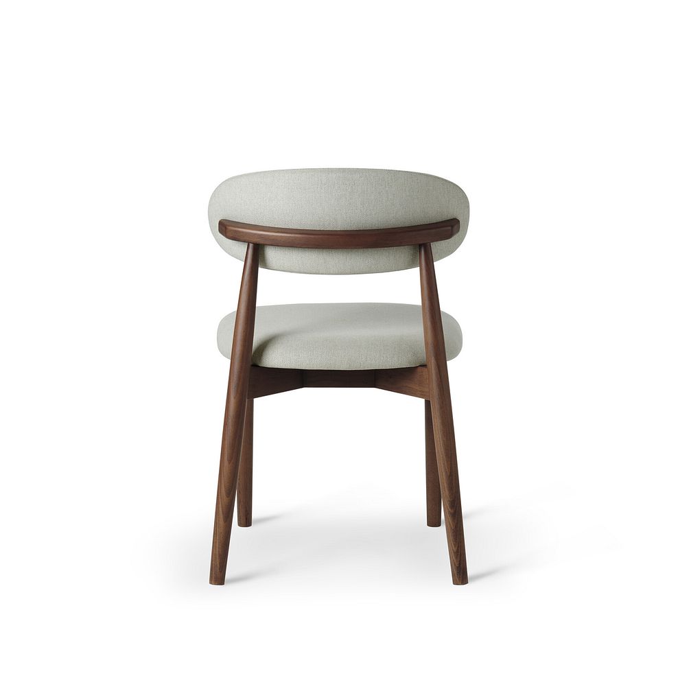 Oaklee Walnut Stained Solid Oak Extendable Dining Table 160-210cm And 5 Assorted Dining Chairs 10
