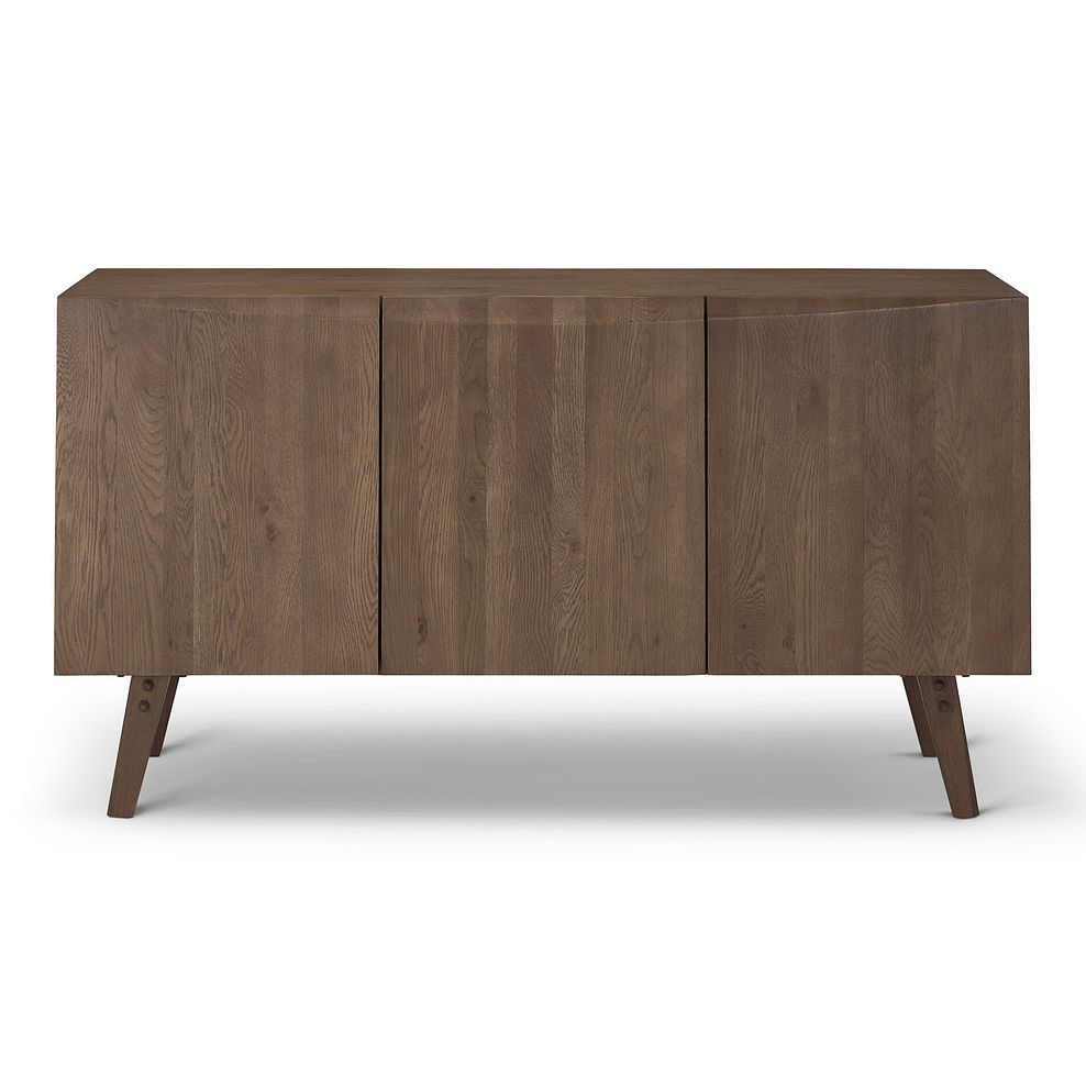 Oaklee Walnut Stained Solid Oak Large Sideboard 9