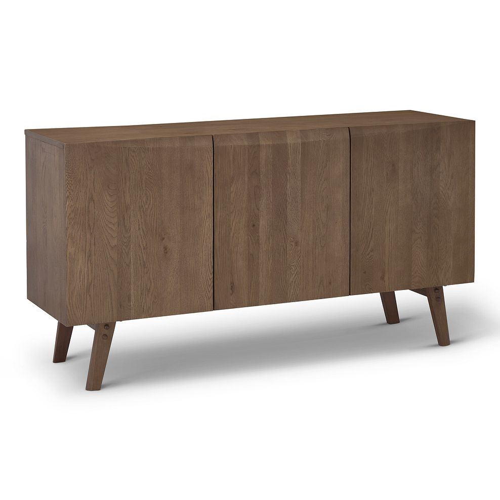 Oaklee Walnut Stained Solid Oak Large Sideboard 8