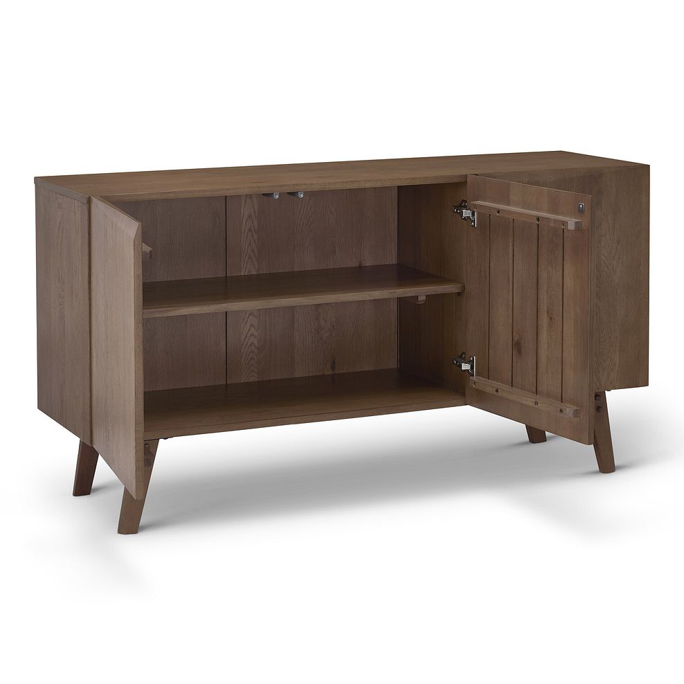 Oaklee Walnut Stained Solid Oak Large Sideboard 6
