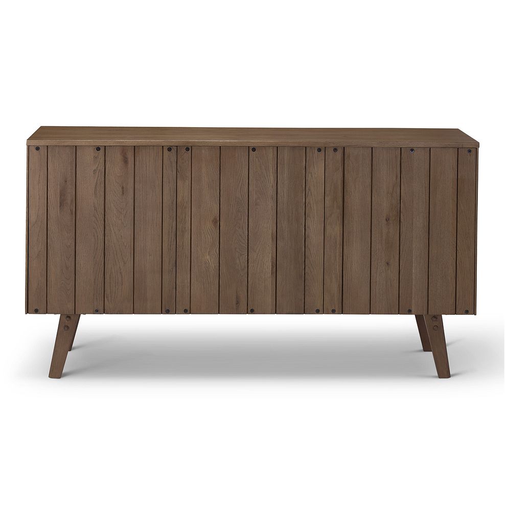 Oaklee Walnut Stained Solid Oak Large Sideboard 11