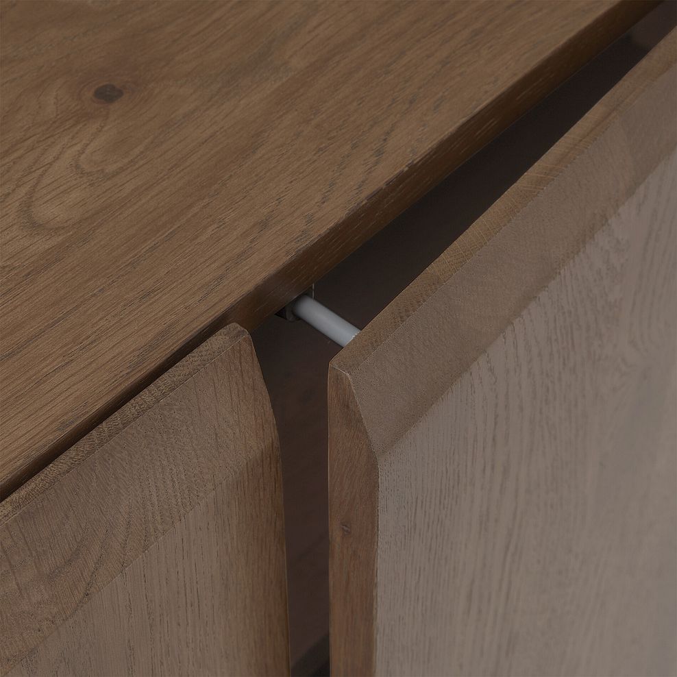 Oaklee Walnut Stained Solid Oak Large Sideboard 12