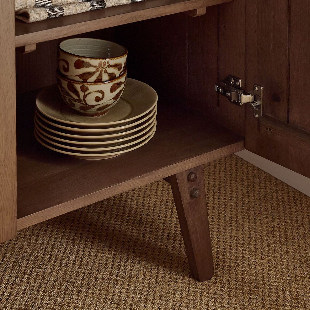 Oaklee Walnut Stained Solid Oak Large Sideboard 5