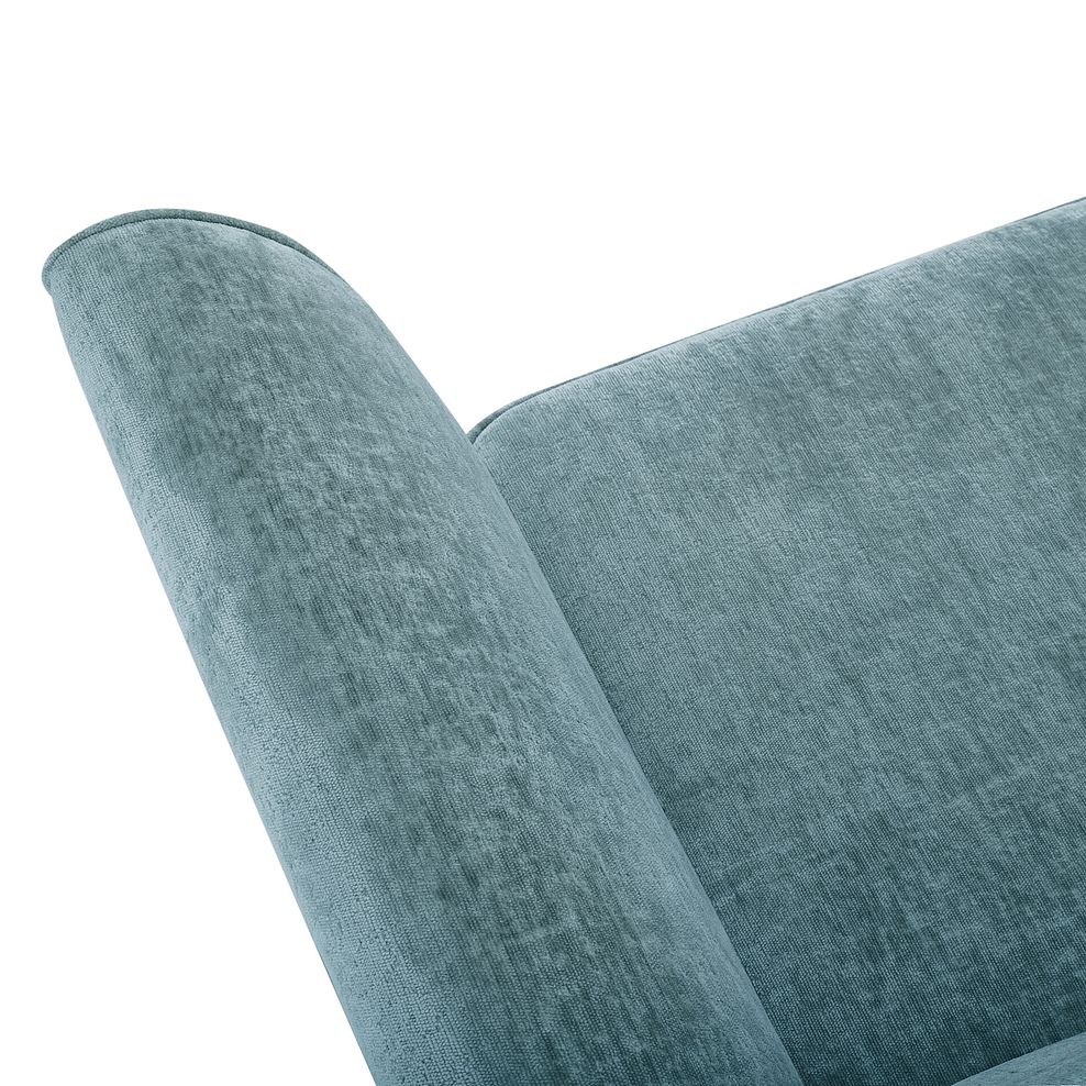 Odette 2 Seater High Back Sofa in Adele Jade Fabric 7