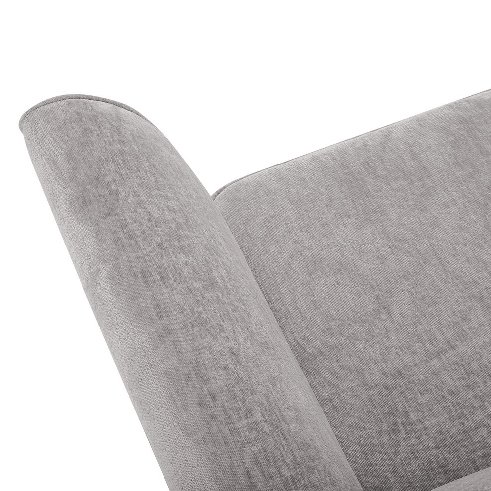 Odette 2 Seater High Back Sofa in Adele Stone Fabric 9