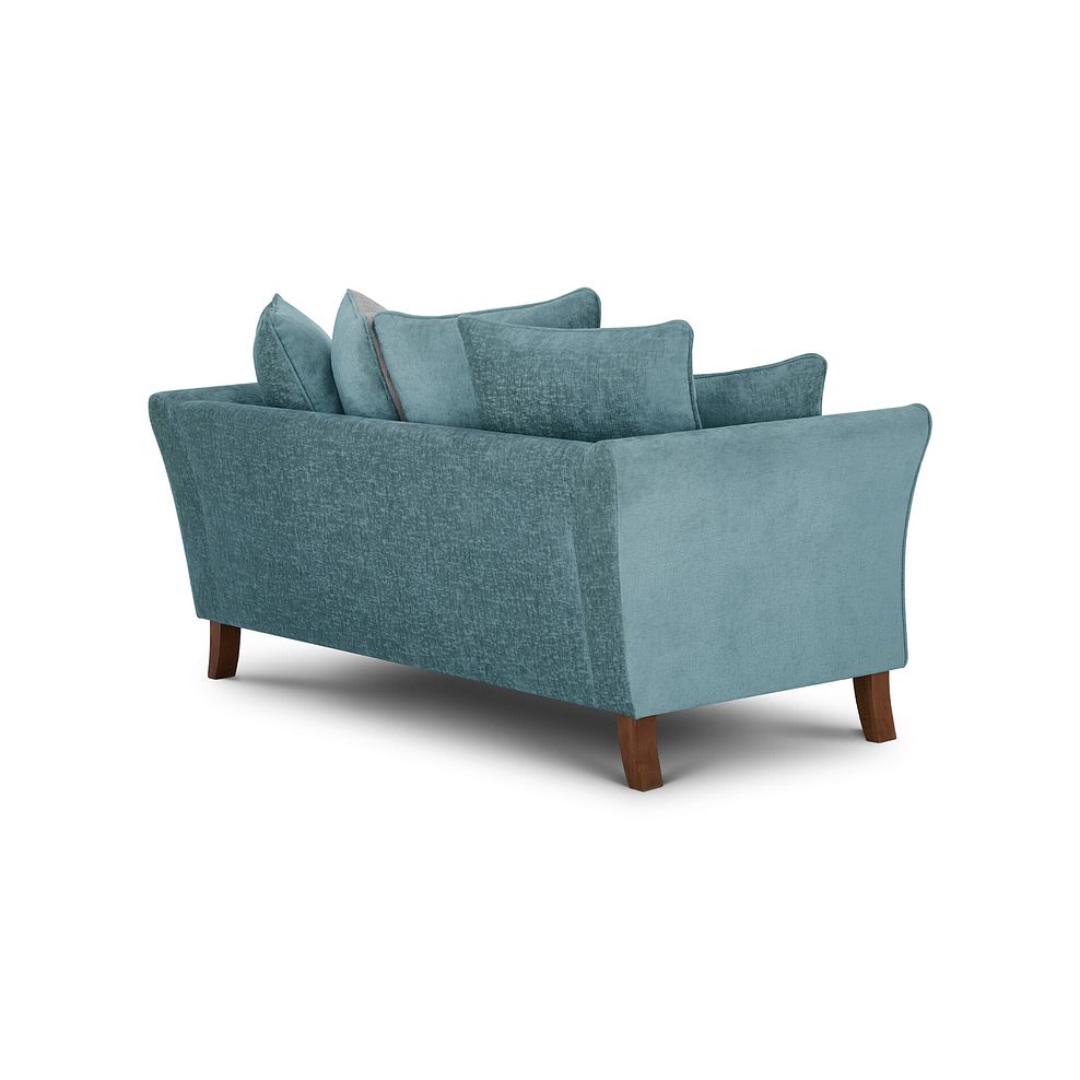 Odette 2 Seater Pillow Back Sofa in Adele Jade Fabric 3
