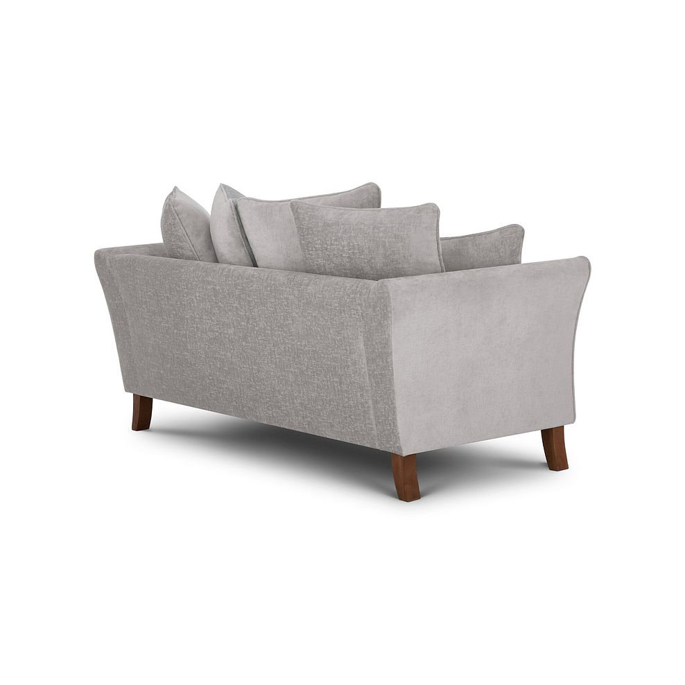 Odette 2 Seater Pillow Back Sofa in Adele Stone Fabric 5