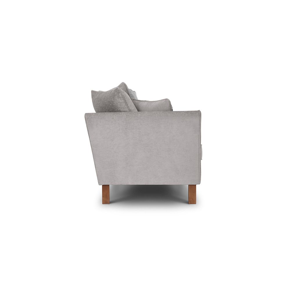 Odette 2 Seater Pillow Back Sofa in Adele Stone Fabric 6