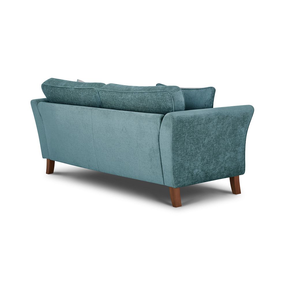Odette 3 Seater High Back Sofa in Adele Jade Fabric 4