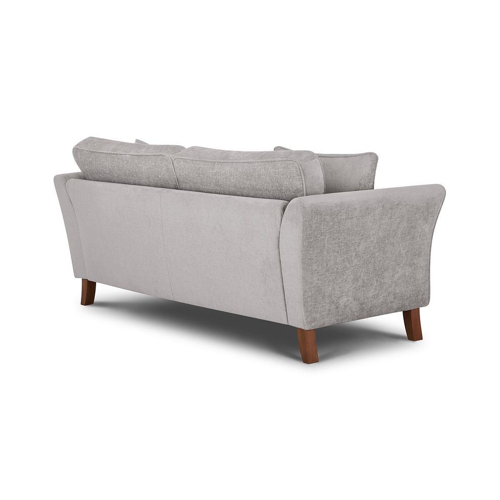 Odette 3 Seater High Back Sofa in Adele Stone Fabric 6