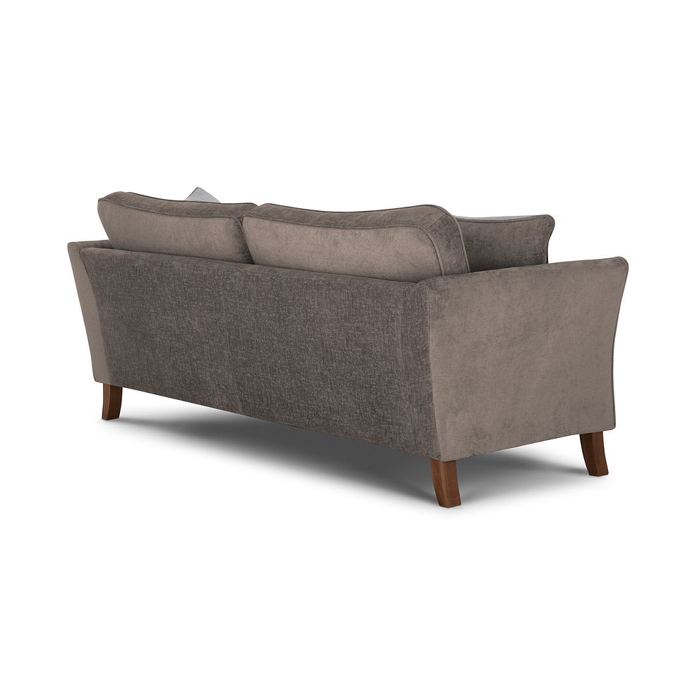 Odette 4 Seater High Back Sofa in Adele Biscuit Fabric 3